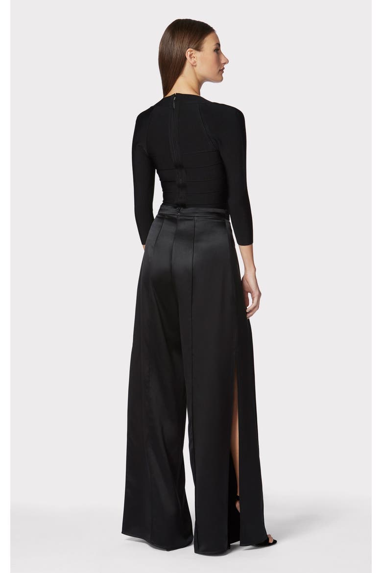 Icon Square Neck Top, Alternate, color, BLACK