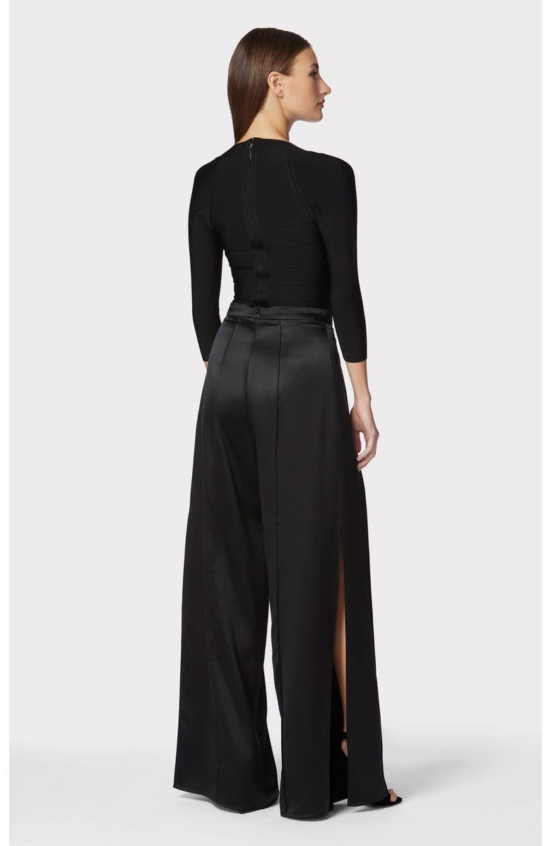 Herve Leger Icon Square Neck Top, Alternate, color, Black