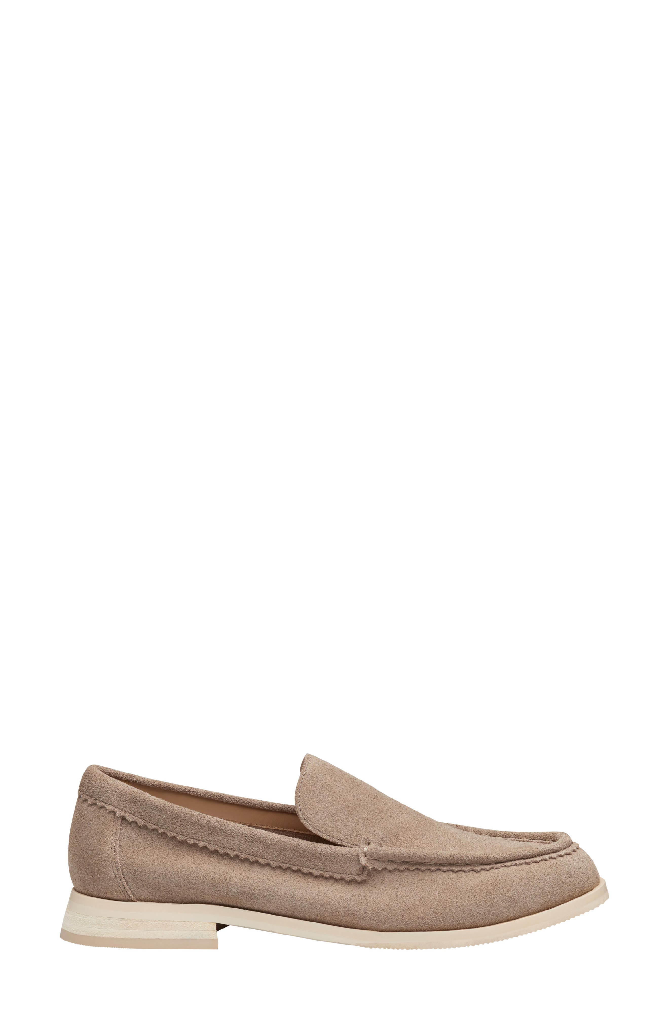 Johnston 
Murphy Gillian Suede Loafer, Alternate, color, Taupe Suede