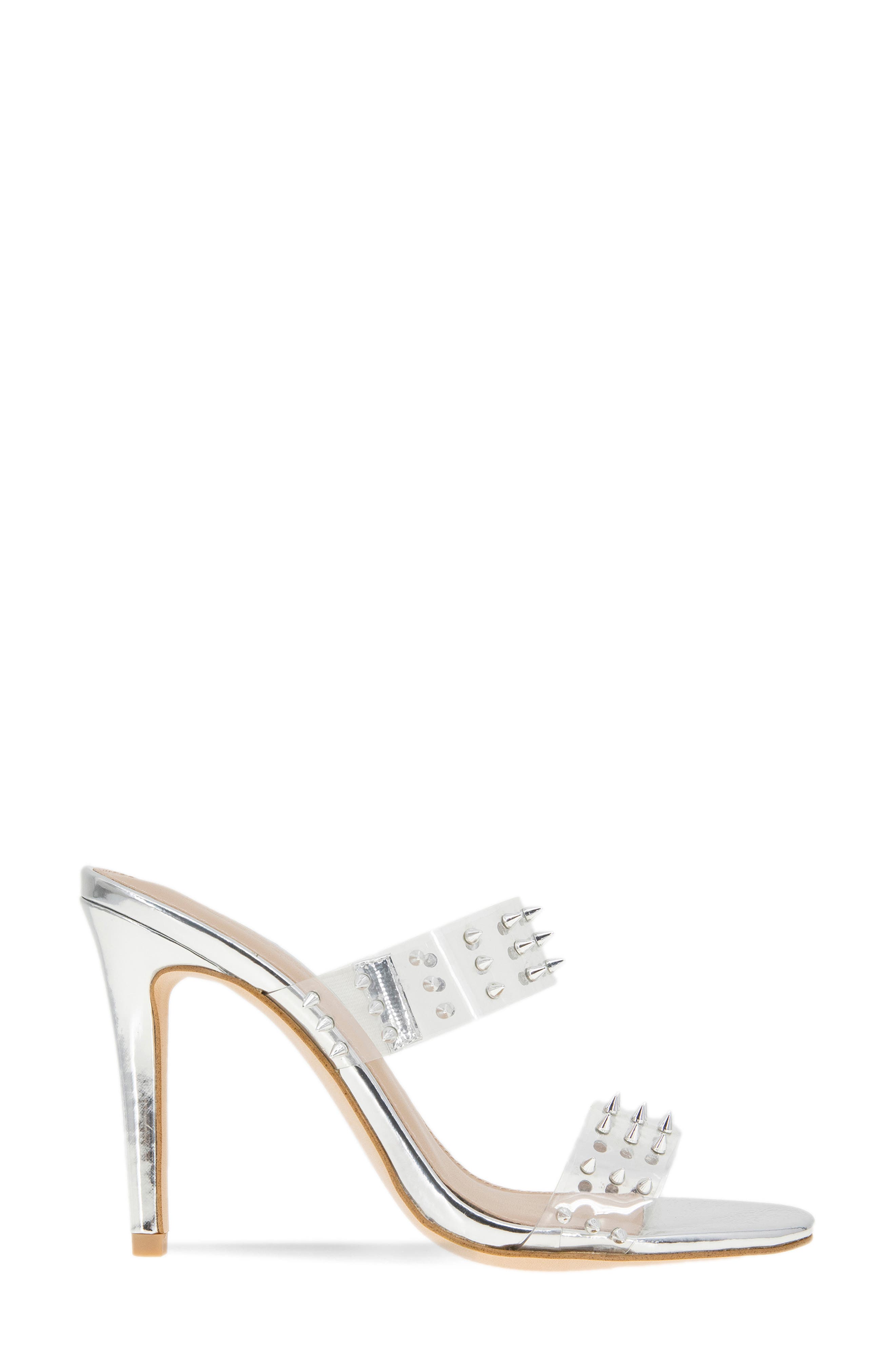 Jidana Embellished Sandal, Alternate, color, CLEAR SILVER