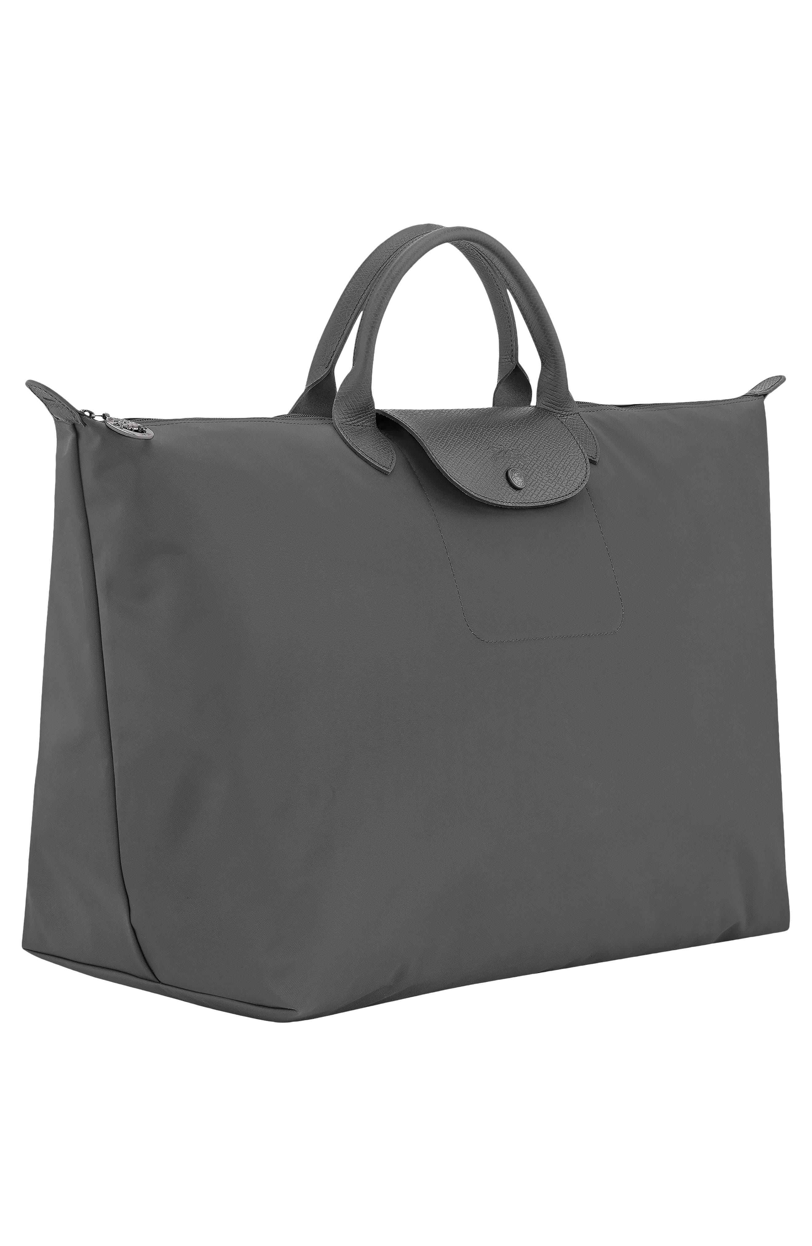 Large Le Pliage Recycled Polyamide Travel Bag, Alternate, color, ANTHRACITE