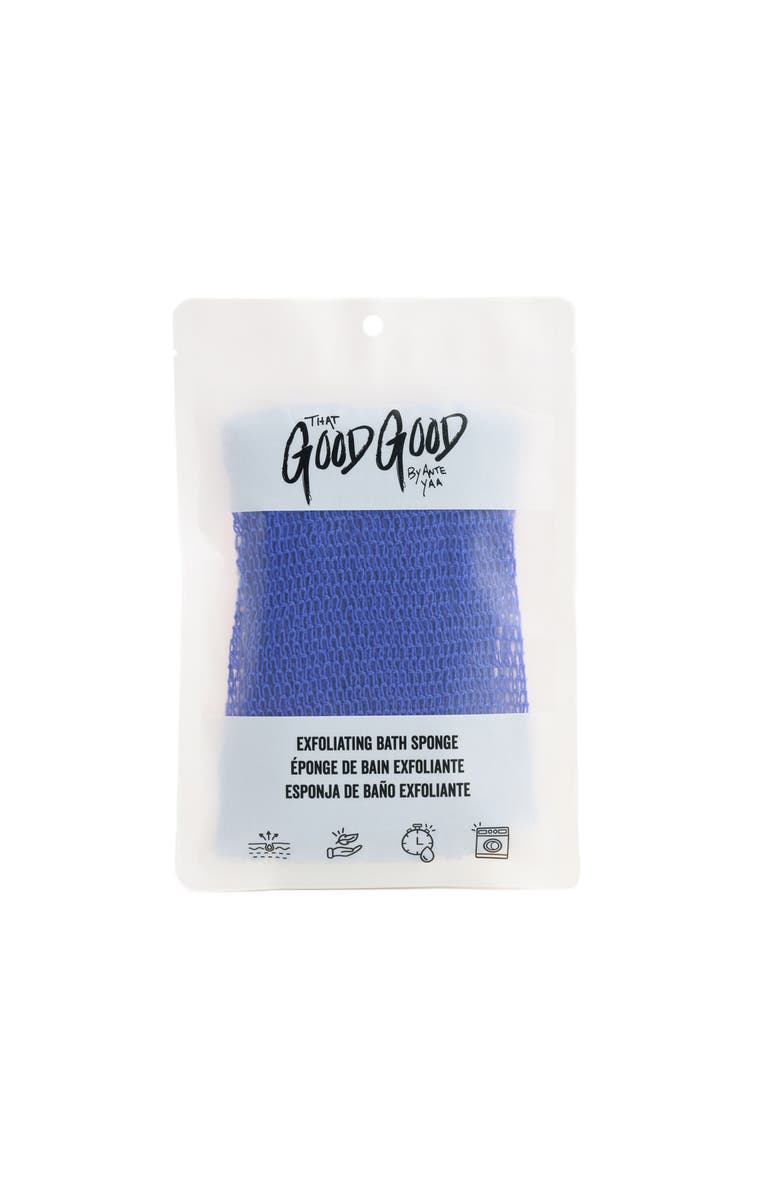 That Good Good Shea Exfoliating Sponge, Main, color, Blue