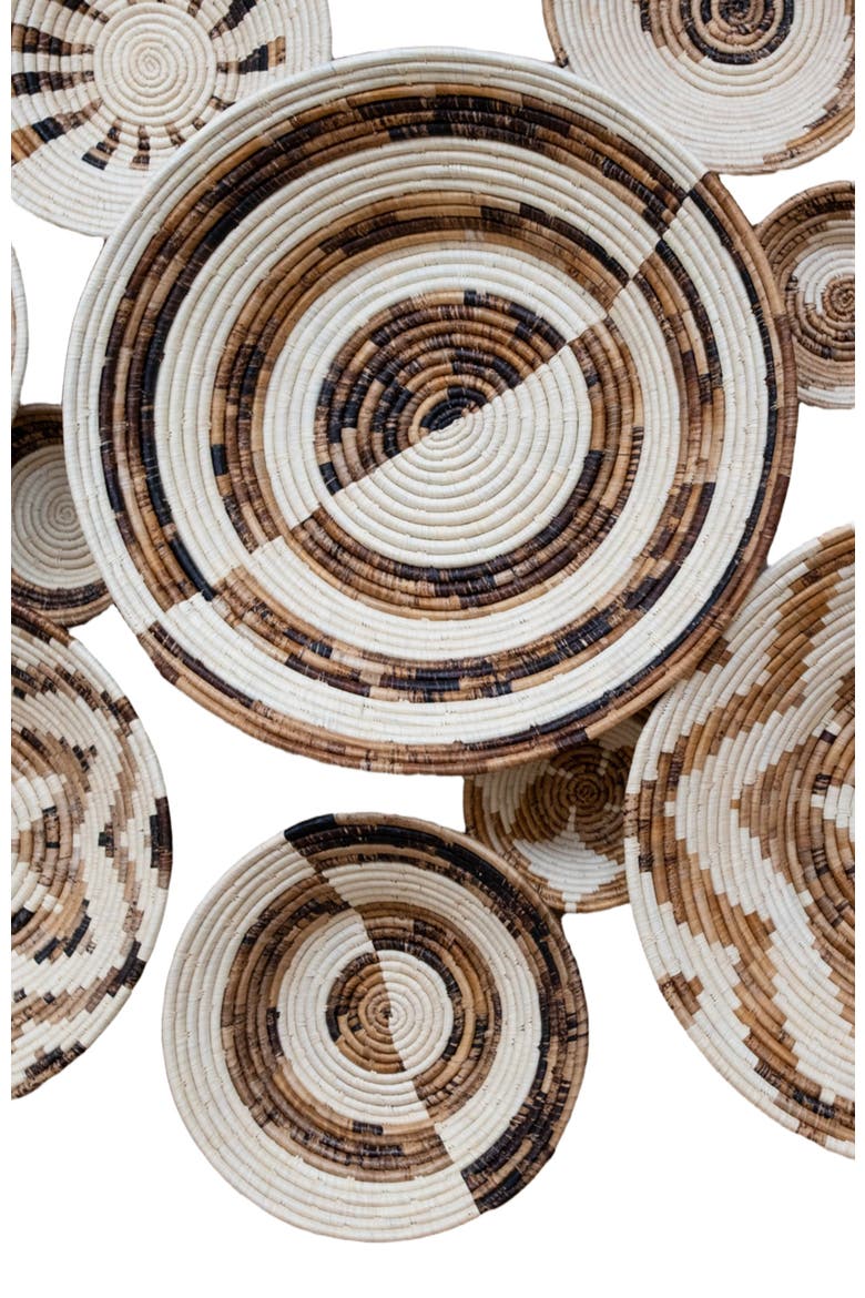 Extra Large Equal Sides Basket - Banana Fiber, Alternate, color, Brown & Natural Fiber