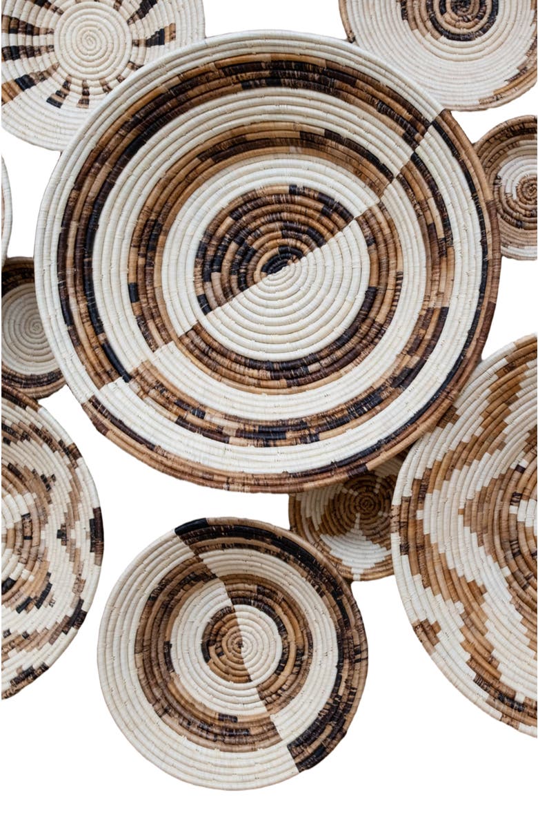 Maadili Collective Extra Large Equal Sides Basket - Banana Fiber, Alternate, color, Brown & Natural Fiber