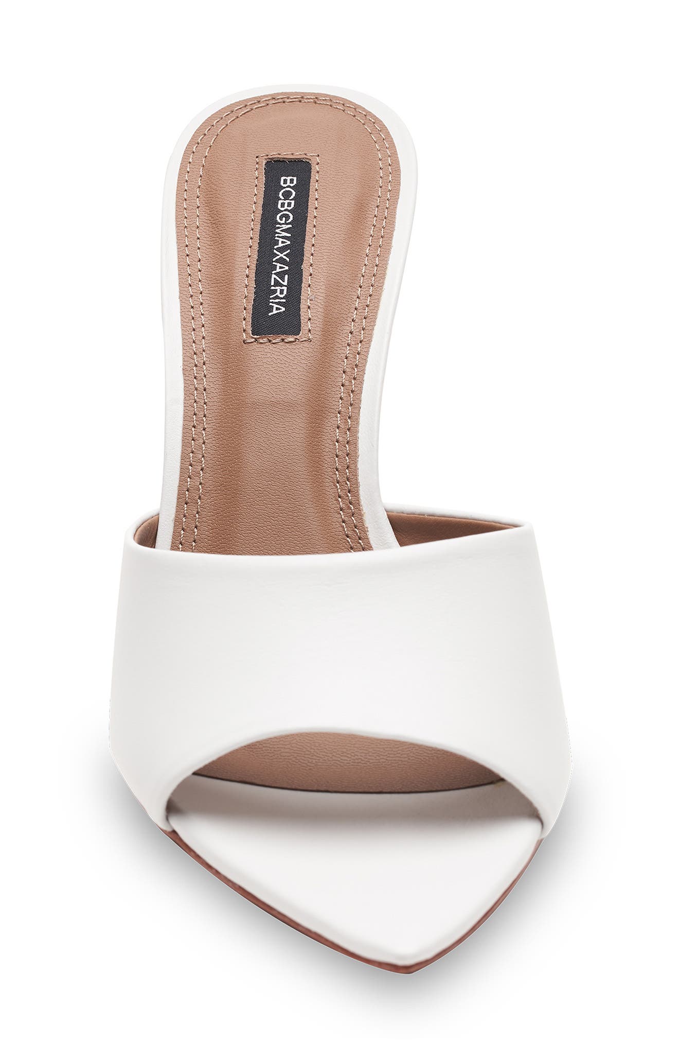 Dana Leather Slide Sandal, Alternate, color, WHITE