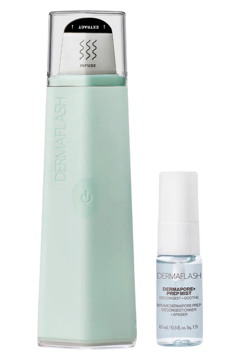DERMAPORE+ Ultrasonic Pore Extractor + Skincare Infuser, Main, color, SEAFOAM