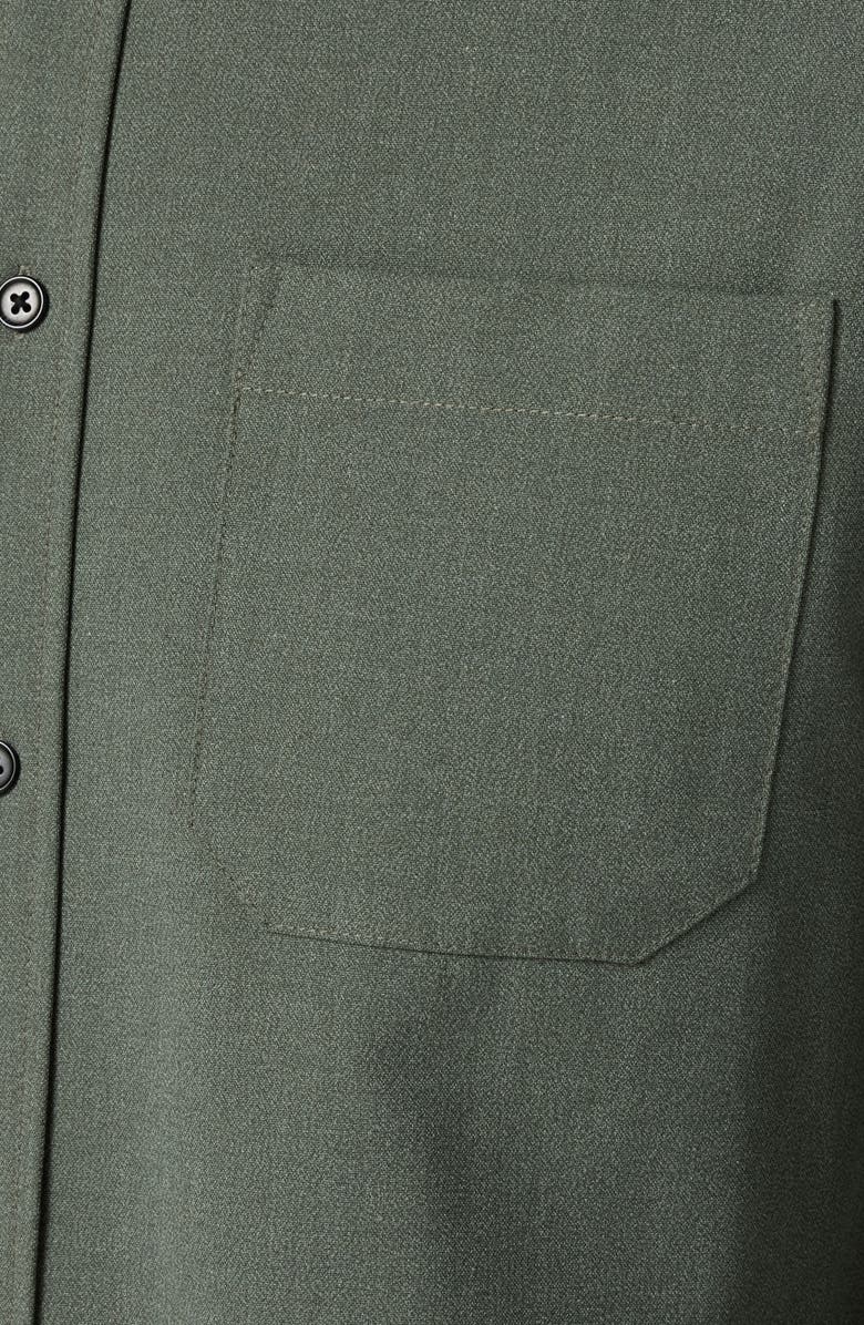 Mizzen+Main City Flannel Button-Down Shirt, Alternate, color, Olive Heather