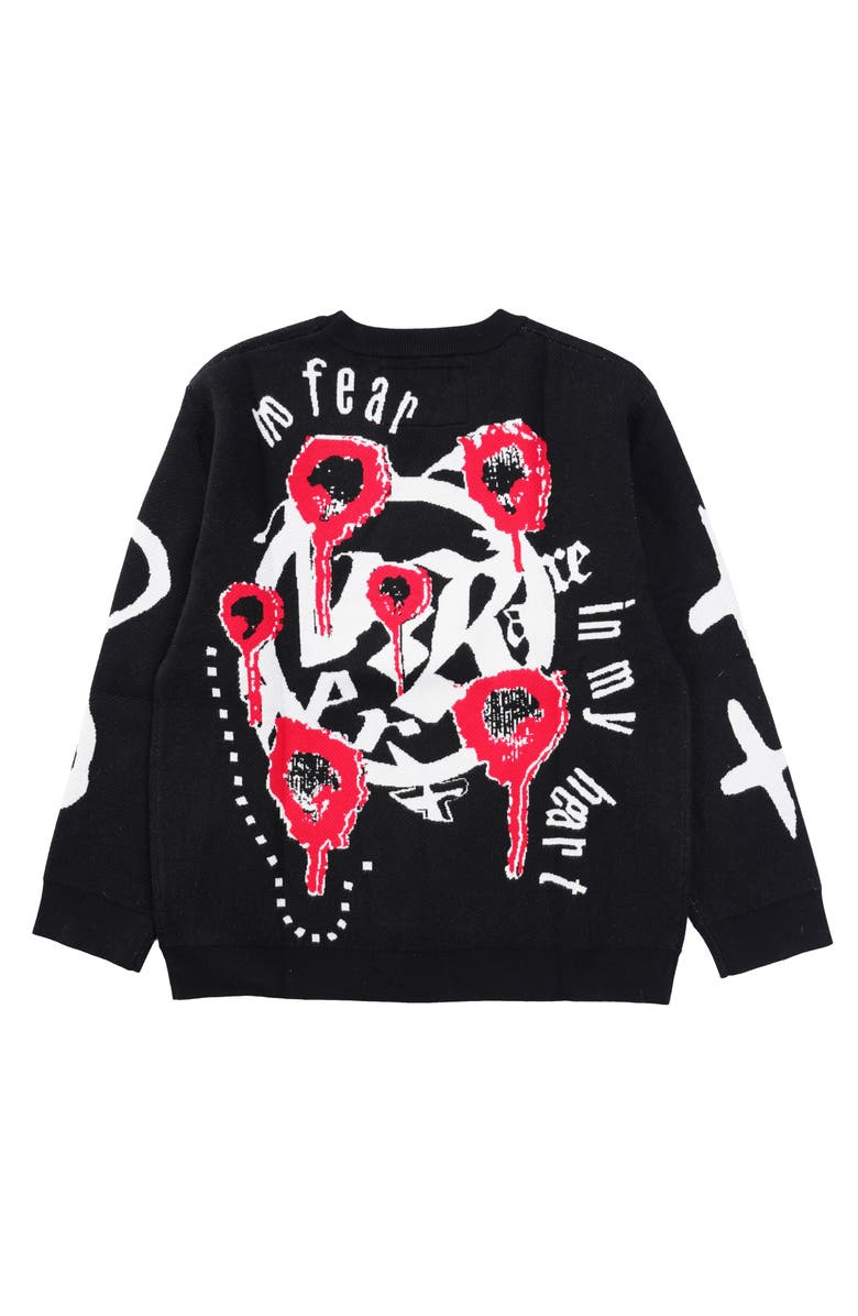 VERYRARE Flame Crewneck, Alternate, color, Black