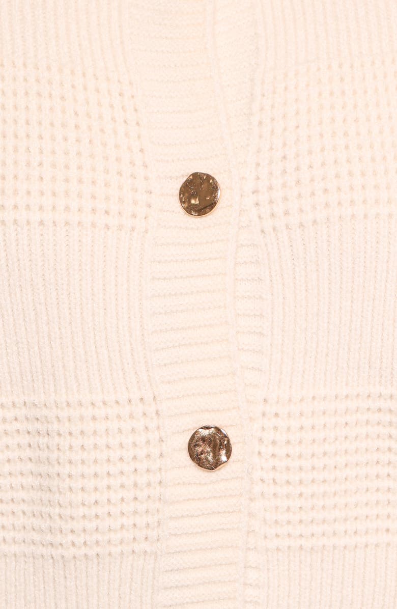 Petal & Pup Verago Mixed Stitch Cardigan, Alternate, color, Cream