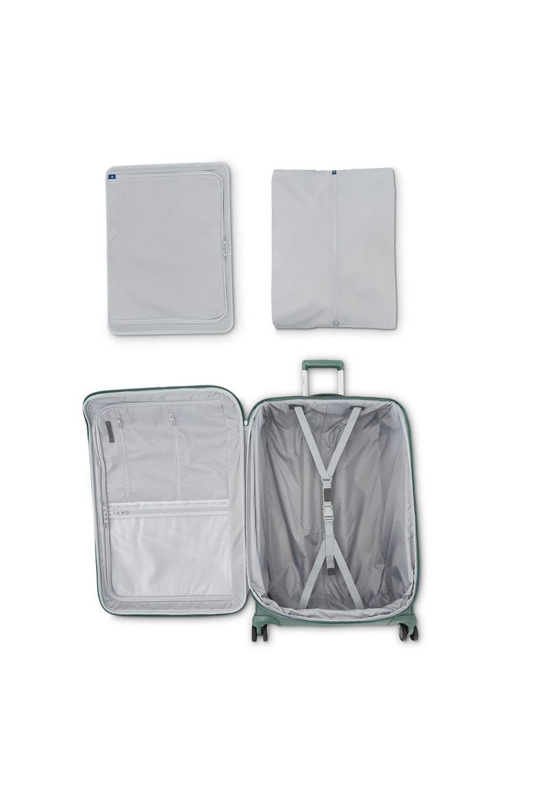 Elevation Softside Expandable 29" Large Checked Spinner Luggage, Alternate, color, Cypress Green