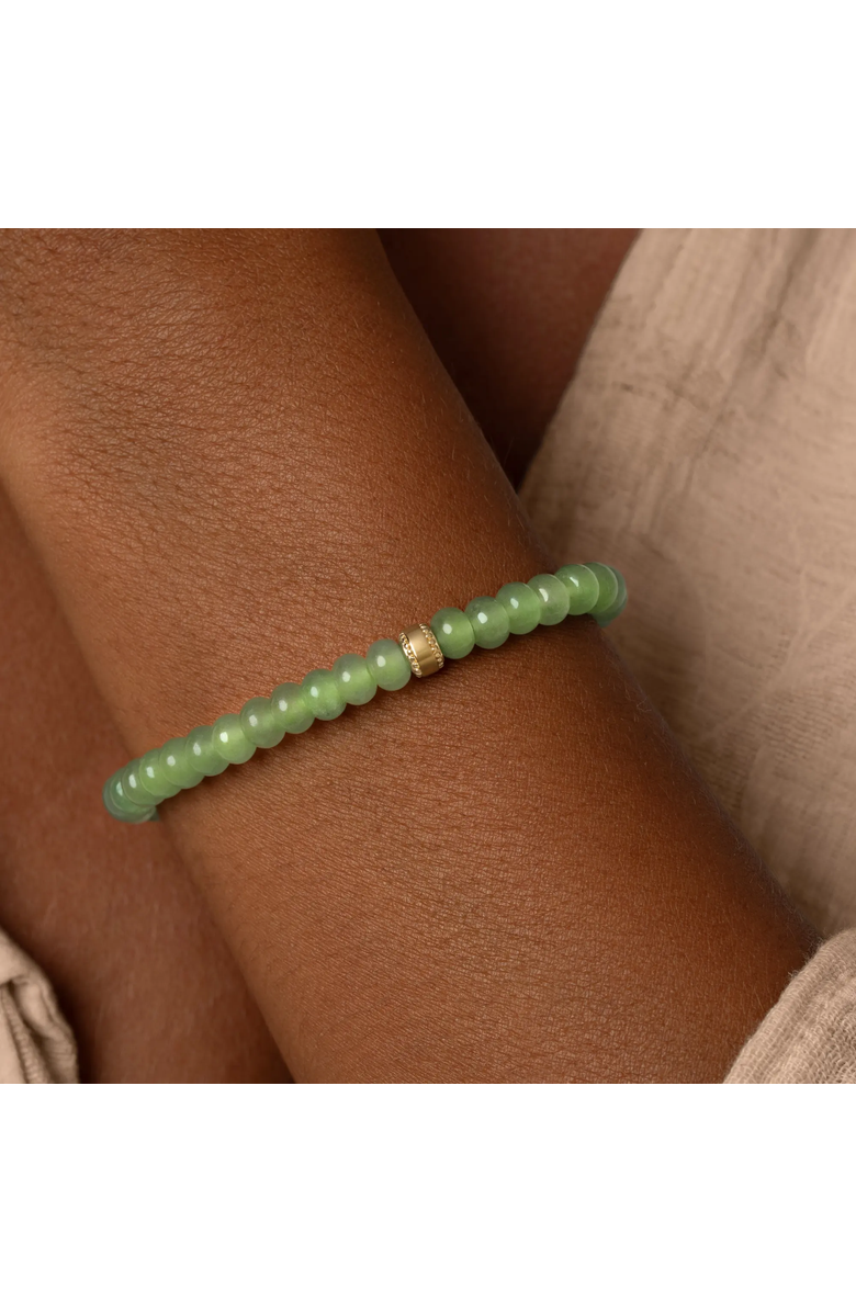 Karma and Luck Sacred Balance Jade Stretch Bracelet, Alternate, color,