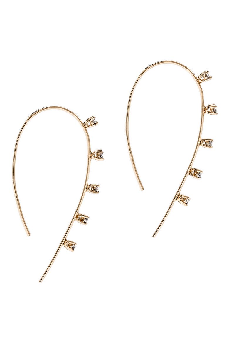 Small Multi Solo Hooked On Hoop Earrings, Alternate, color, YELLOW