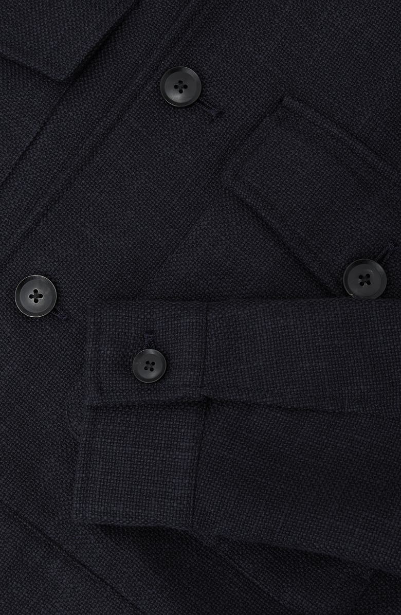 Reiss Gandine Textured Hopsack Jacket, Alternate, color, Navy