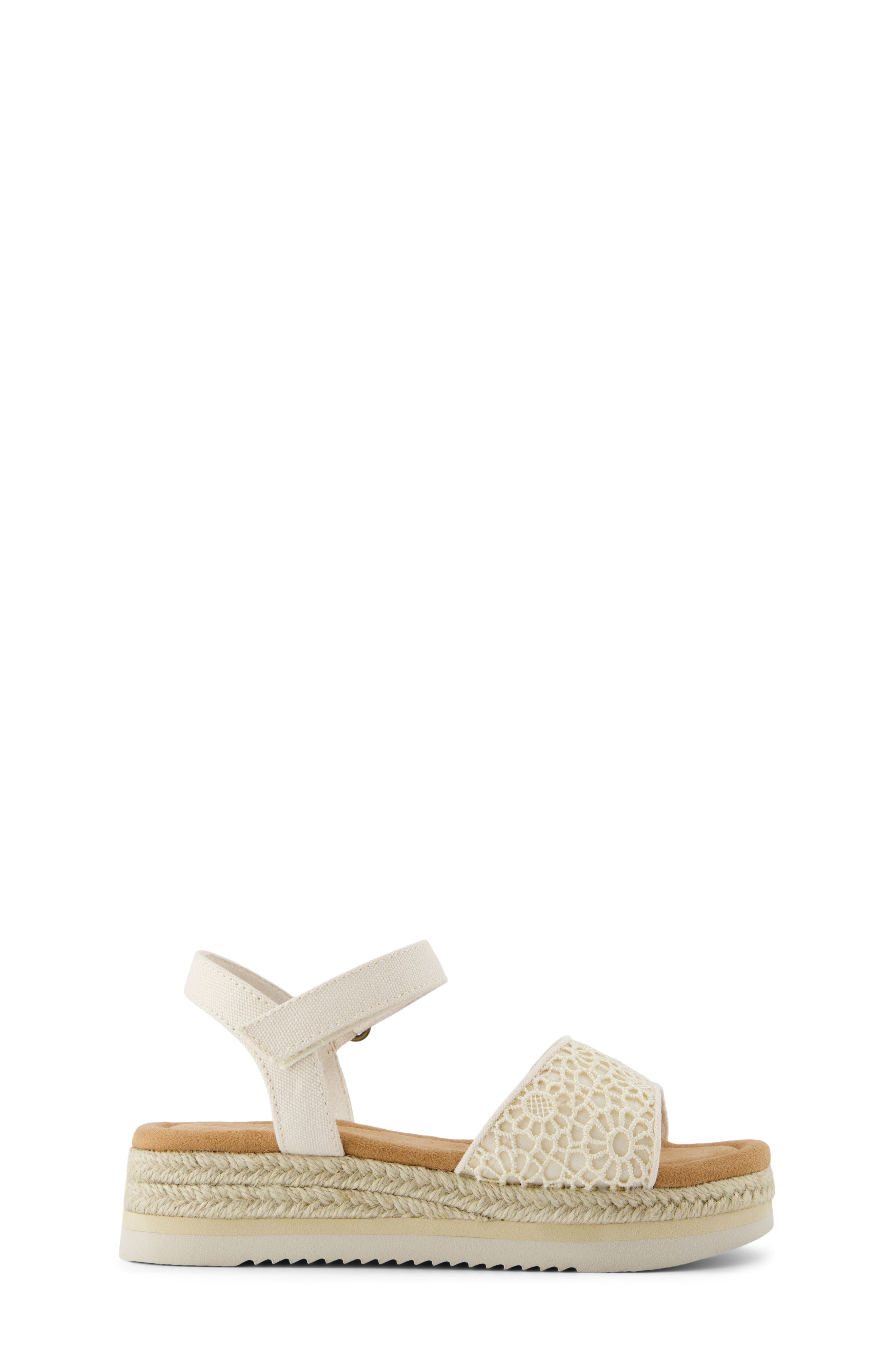 TOMS Kids' Diana Espadrille Sandal, Alternate, color, Natural