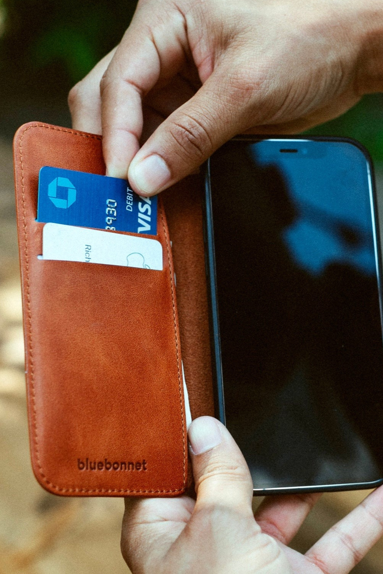 The Executive Leather iPhone Folio Case, Alternate, color, Tuscan Tan