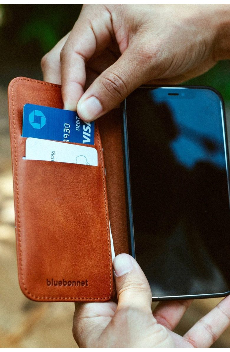 Bluebonnet The Executive Leather iPhone Folio Case, Alternate, color, Tuscan Tan