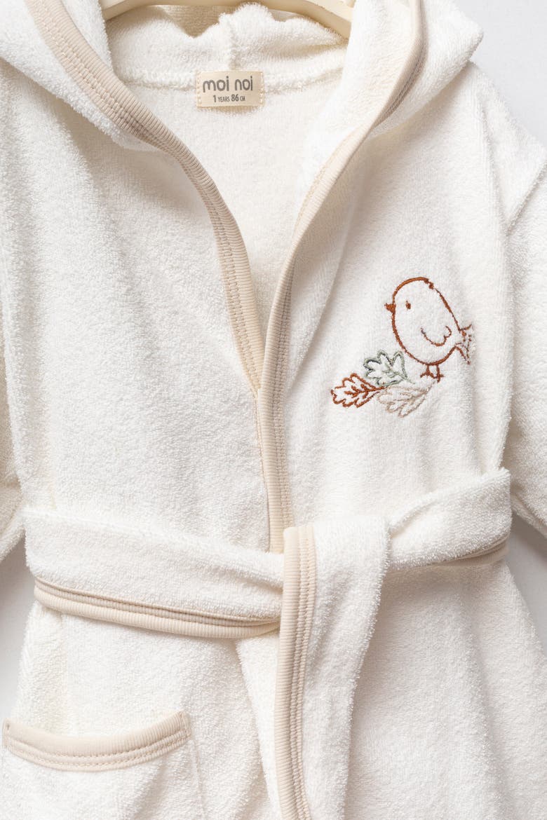 Autumn Bird Robe, Alternate, color, Beige
