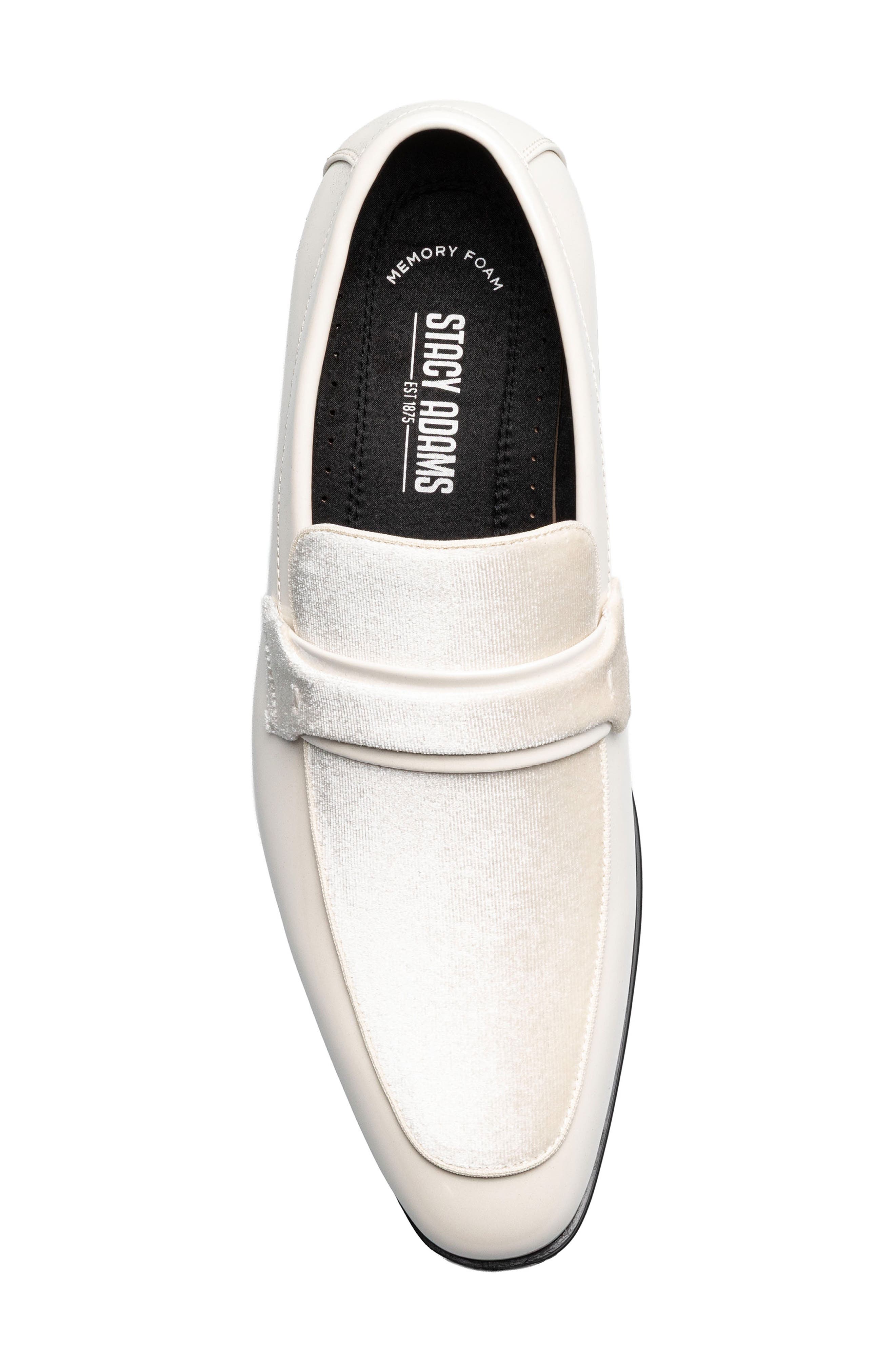 Stacy Adams Spratley Saddle Loafer, Alternate, color, Ivory