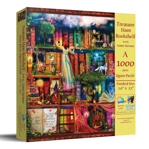Treasure Hunt Bookshelf 1000 piece Jigsaw Puzzle for Adults