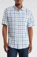 Barbour Glover Short Sleeve Linen & Cotton Blend Button-Up Shirt