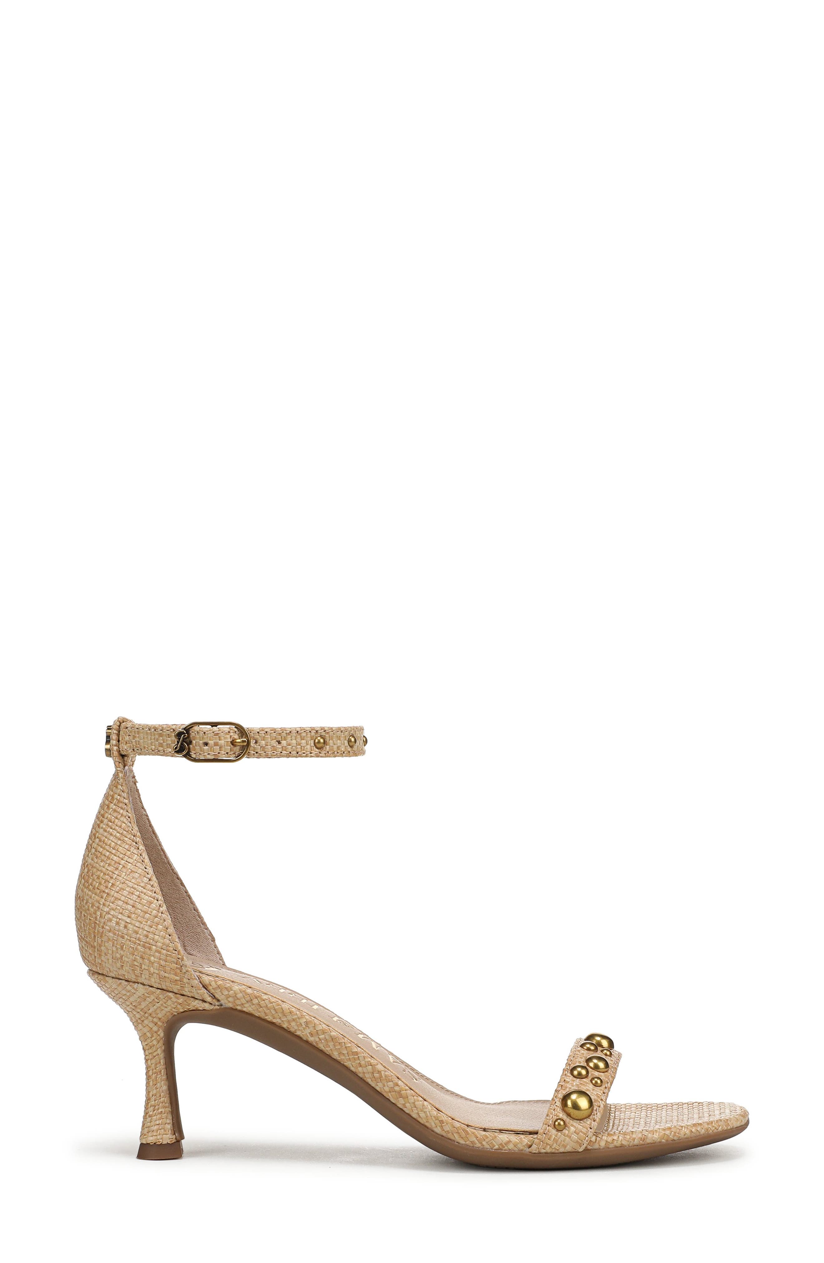 Jasmina Faux Leather Ankle Strap Sandal, Alternate, color, TAN MULTI