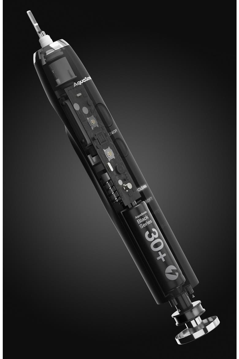 Black Series Ultra Sonic Whitening Electric ToothBrush Set, Alternate, color, BLACK