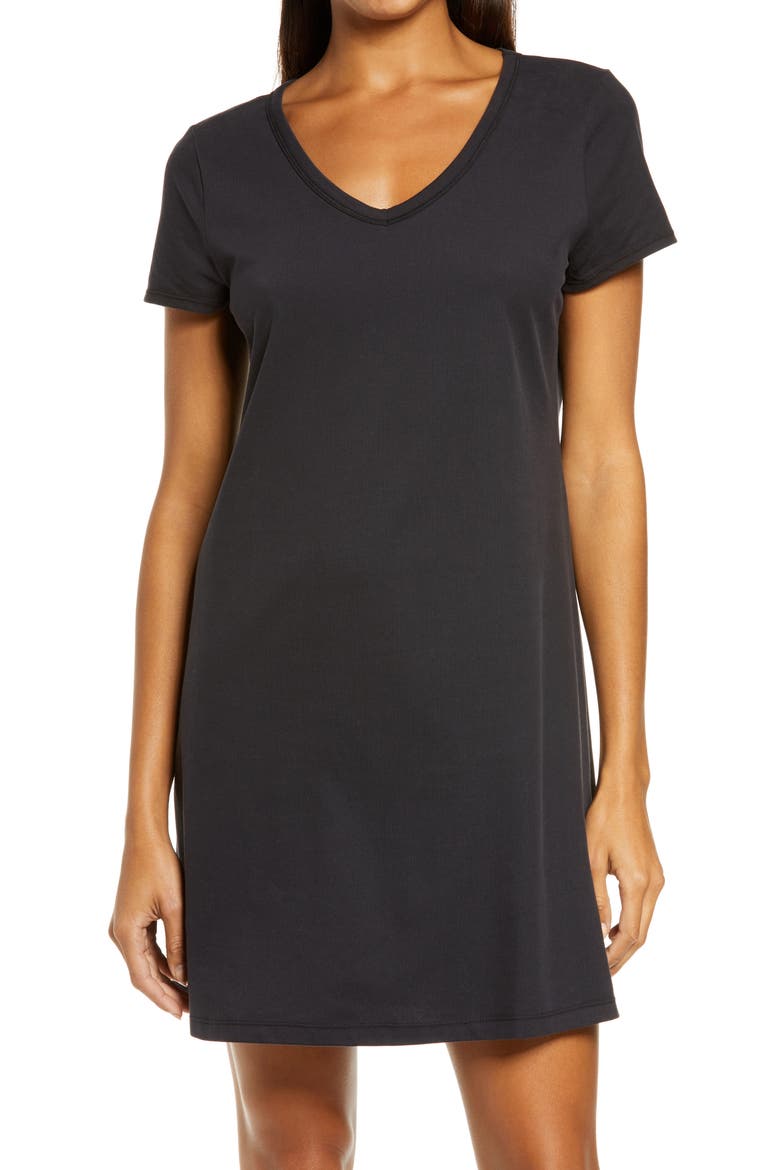 Eva Sleep Shirt, Main, color, BLACK