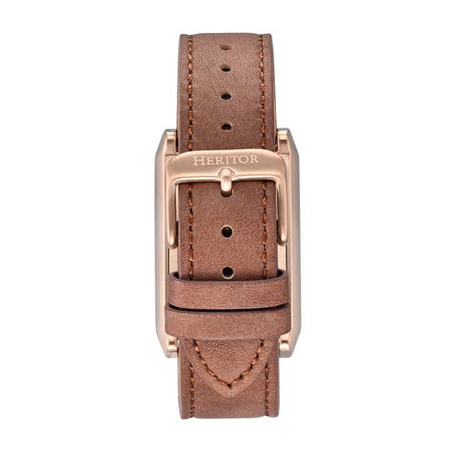 Heritor Automatic Esteban Mens Automatic Watch In Brown