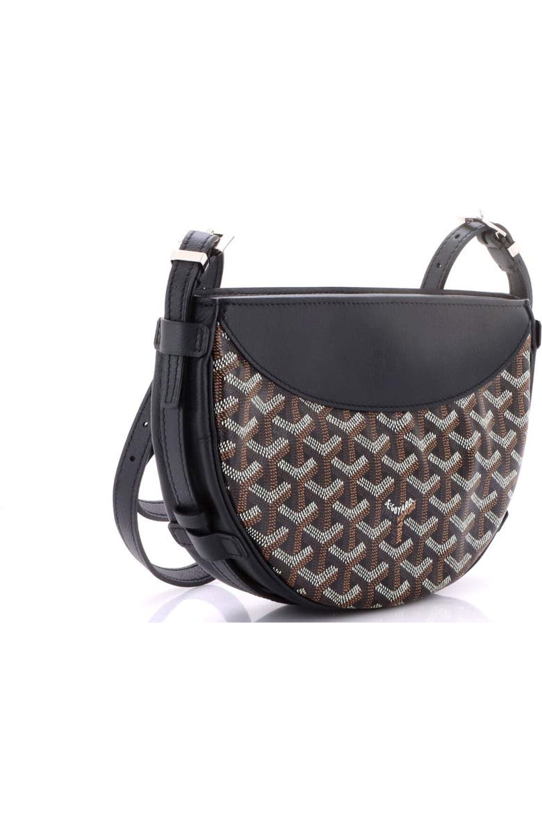 Pre-Owned Goyard Hirondelle Shoulder Bag Coated Canvas and Leather, Alternate, color, Black