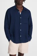 Madewell Indigo Dyed Cotton Button-Up Shirt