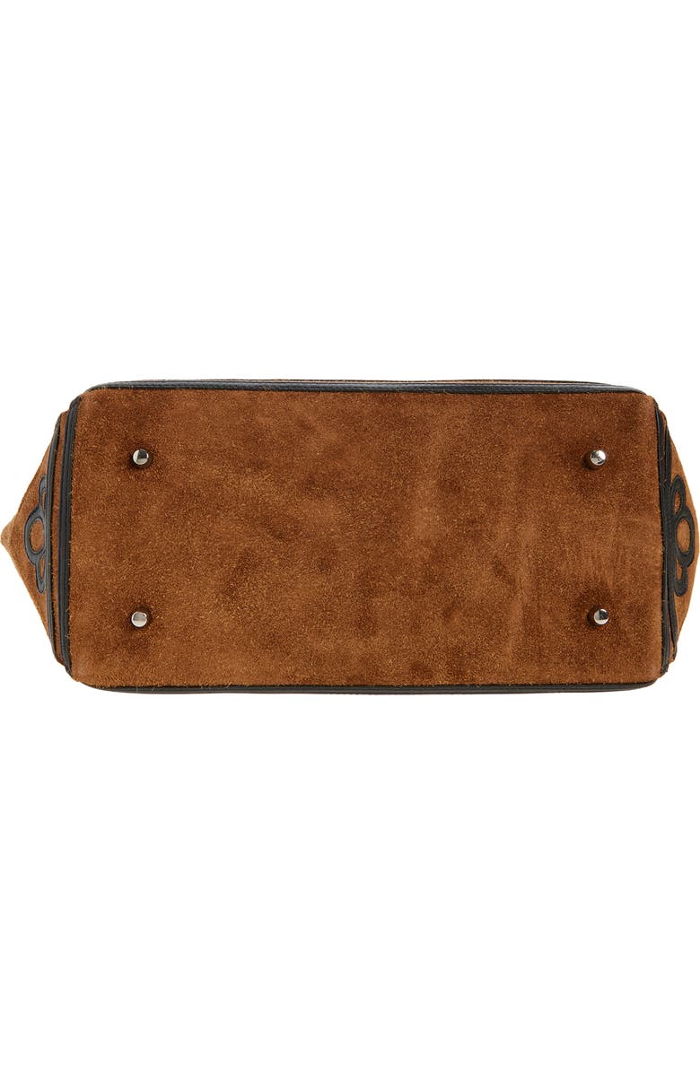 Bode Trefoil Suede Tote, Alternate, color,