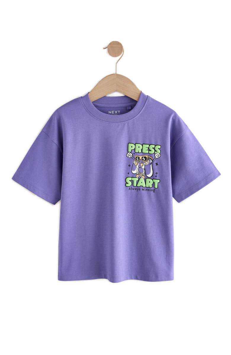 NEXT Kids' Assorted 3-Pack Carton Graphic T-Shirts, Alternate, color, 