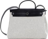 Pre-Owned Hermes Herbag Zip Criss Viking Toile and Leather 31