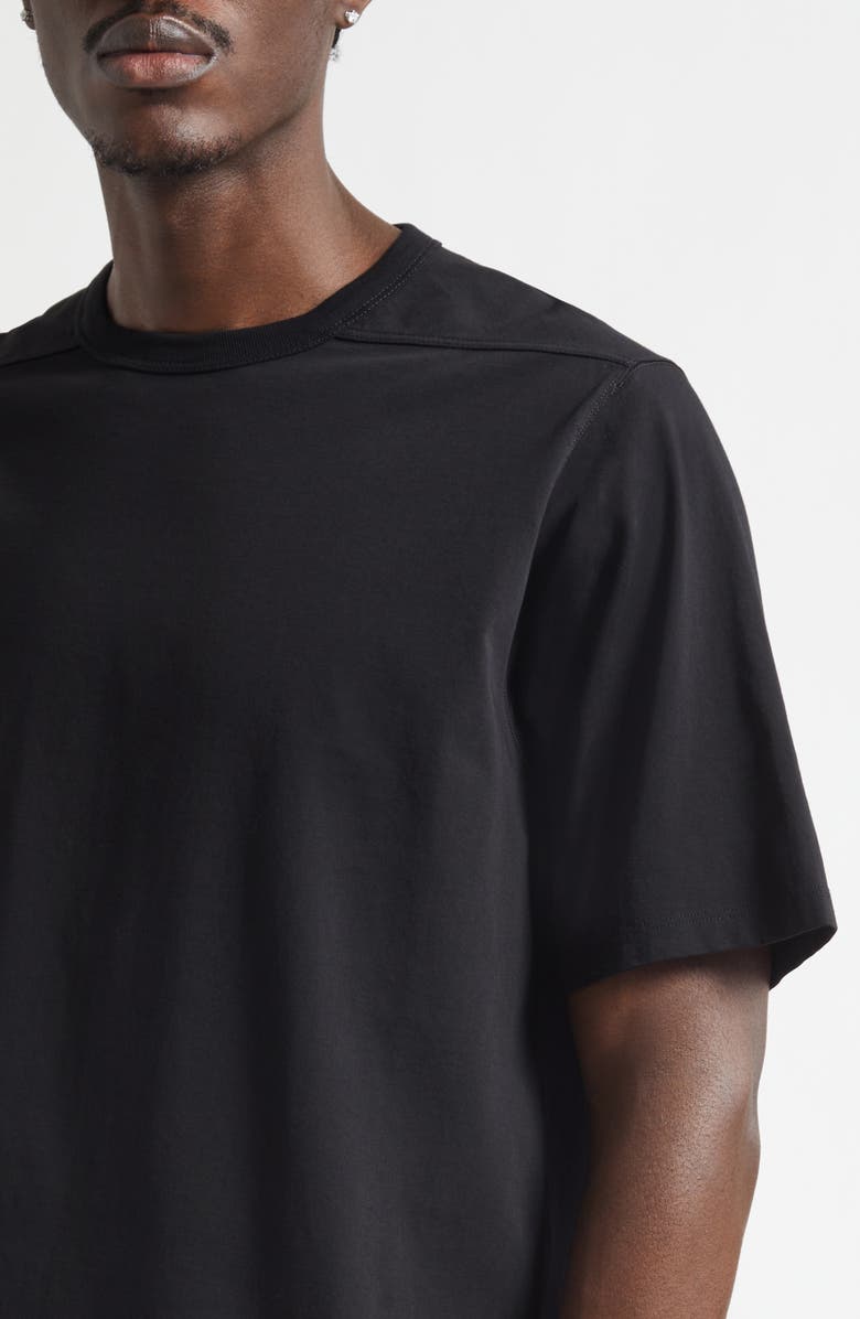 Rick Owens Brad Cotton T-Shirt, Alternate, color, Black