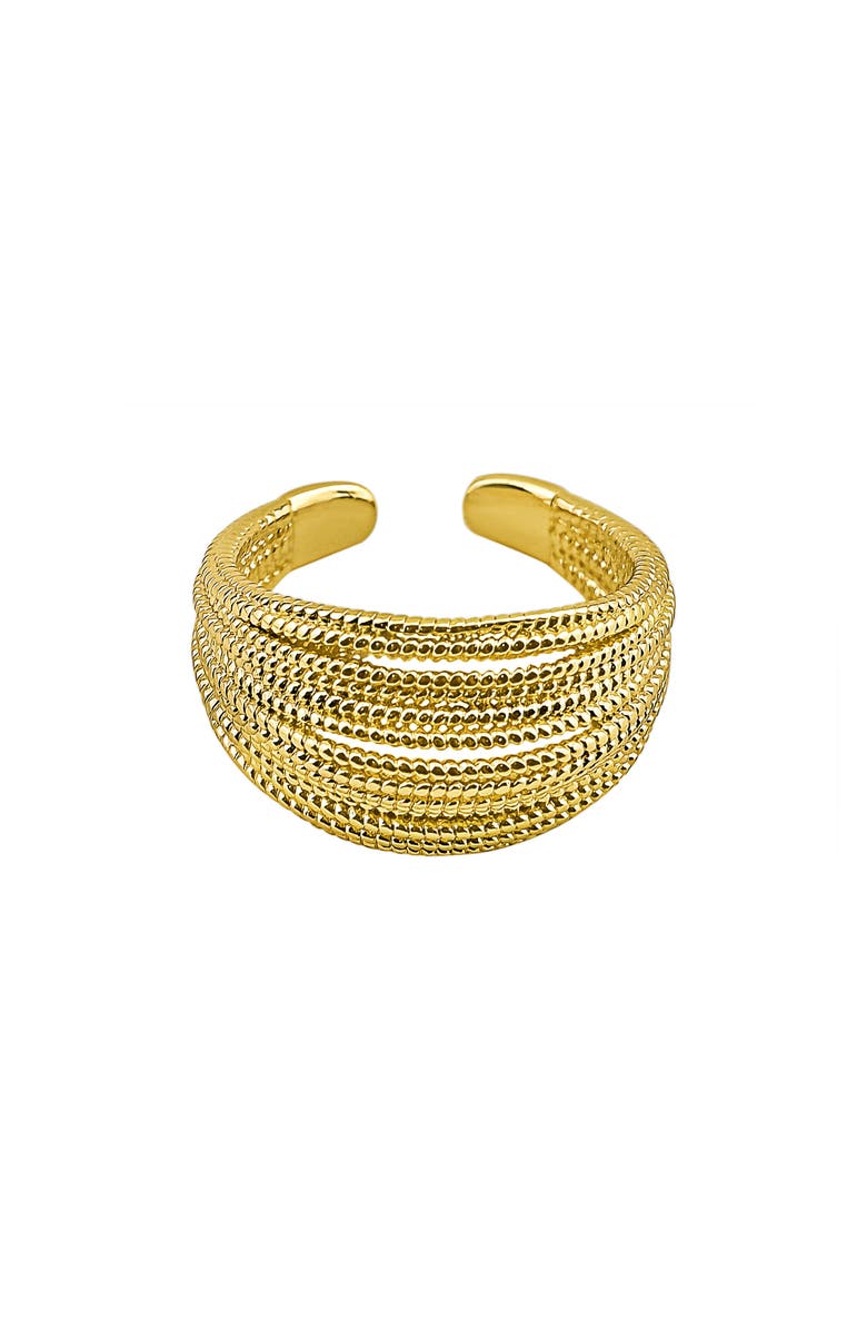 Panacea Textured Multiband Ring, Main, color, Gold