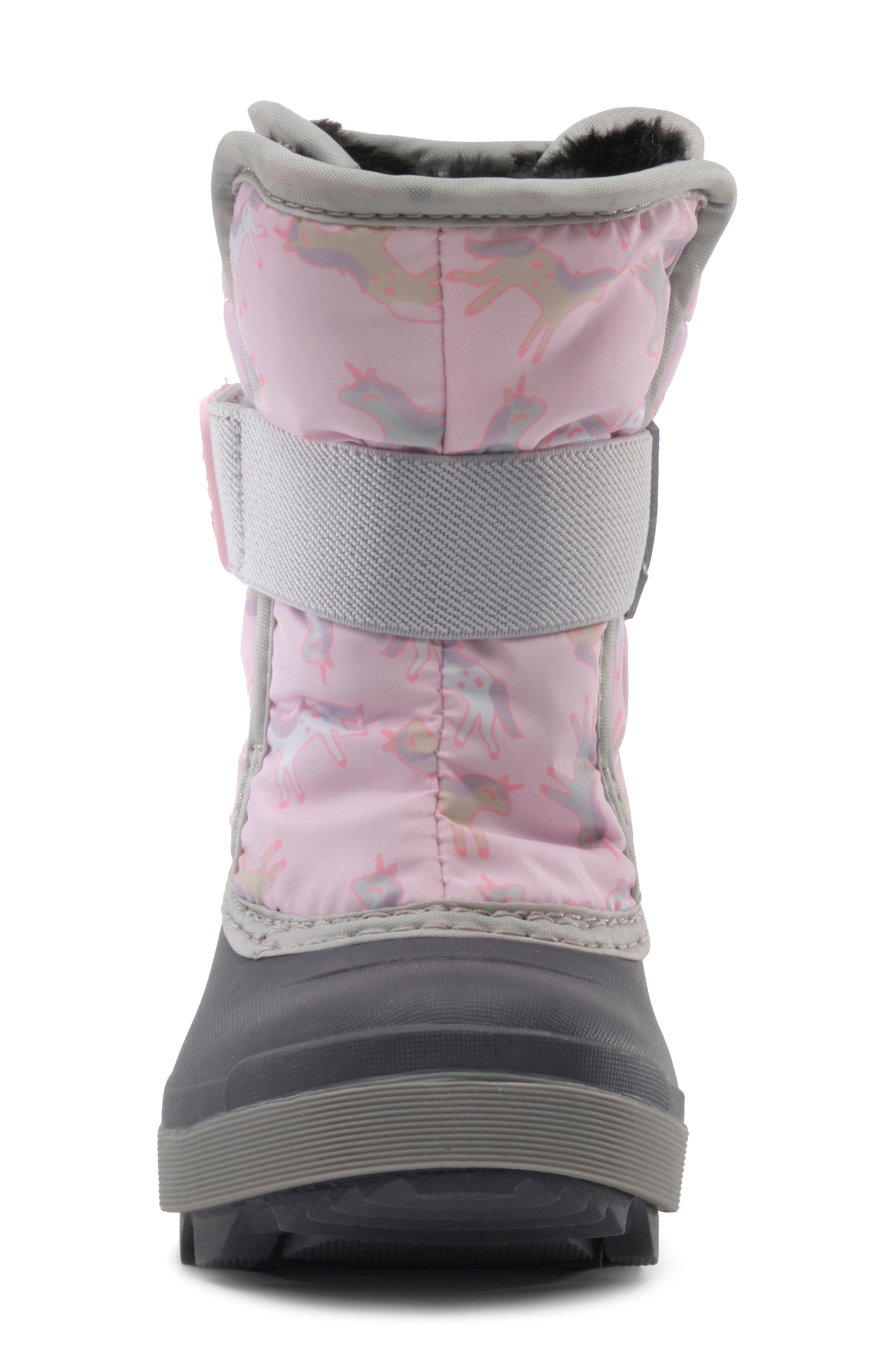 Kids' Snowbug 7 Waterproof Faux Fur Lined Boot, Alternate, color, LIGHT PINK