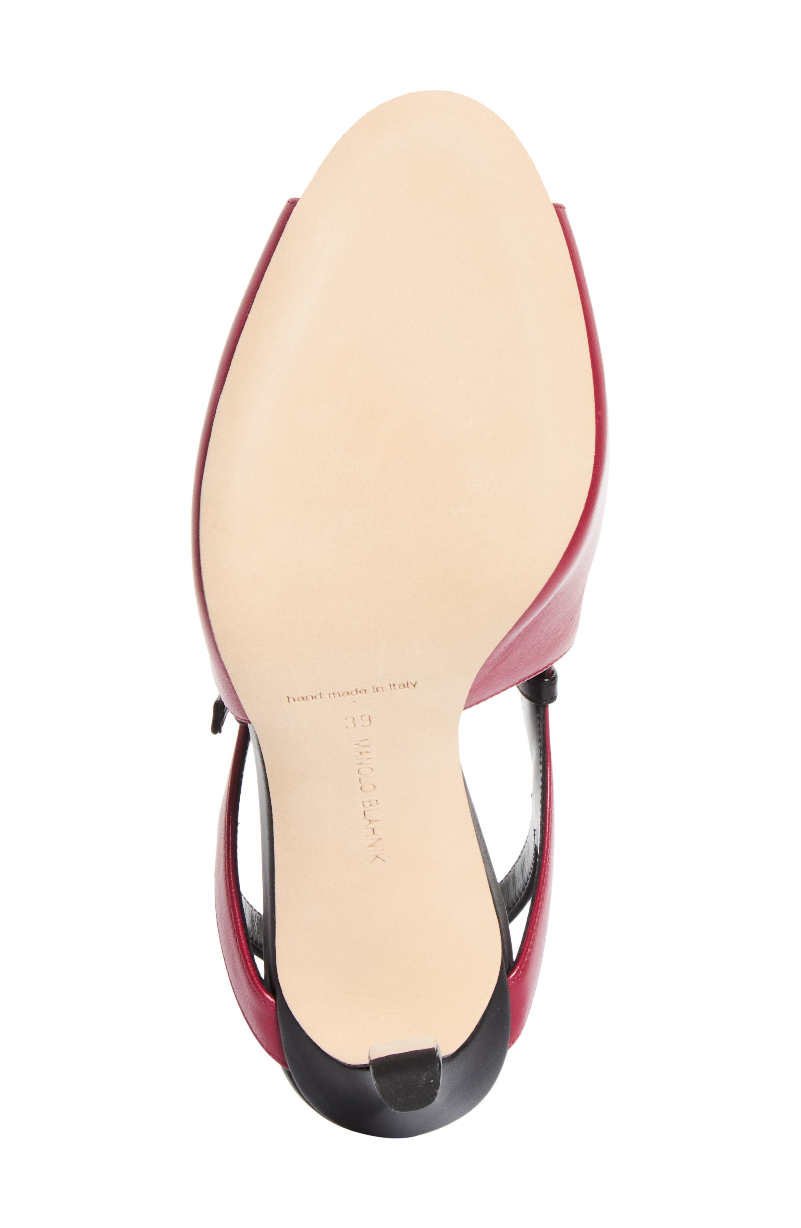 Chungasan Slingback Sandal, Alternate, color, DARK RED/ BLACK