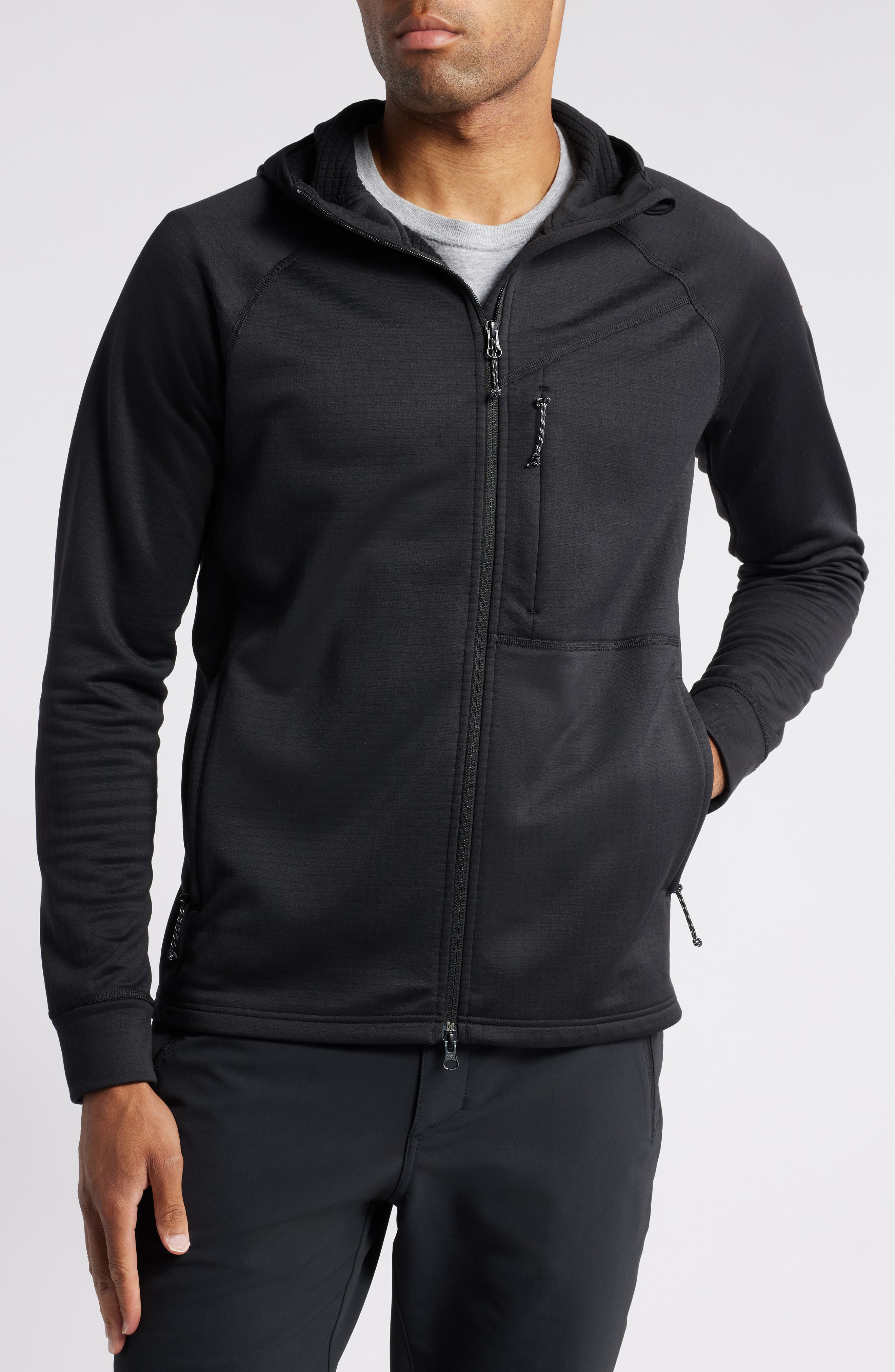 Fjällräven Abisko Grid Fleece Hoodie (Men) | Nordstrom