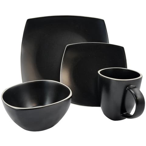 Soho Lounge Matte 16 Piece Dinnerware Set
