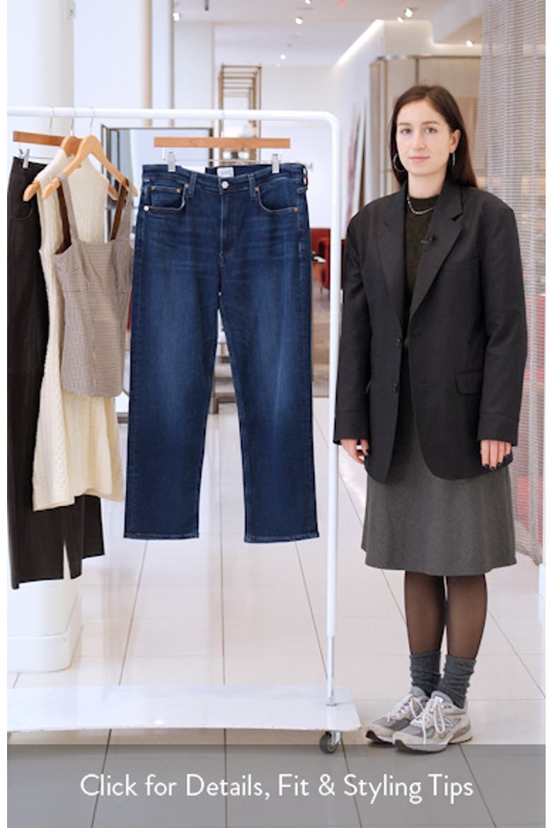 Delfina High Waist Ankle Straight Leg Jeans video