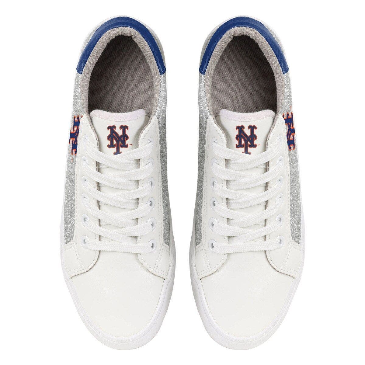 FOCO Women's FOCO New York Mets Glitter Sneakers, Alternate, color, 