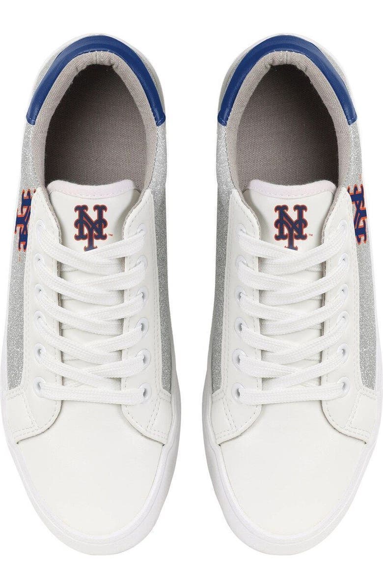 FOCO Women's FOCO New York Mets Glitter Sneakers, Alternate, color,