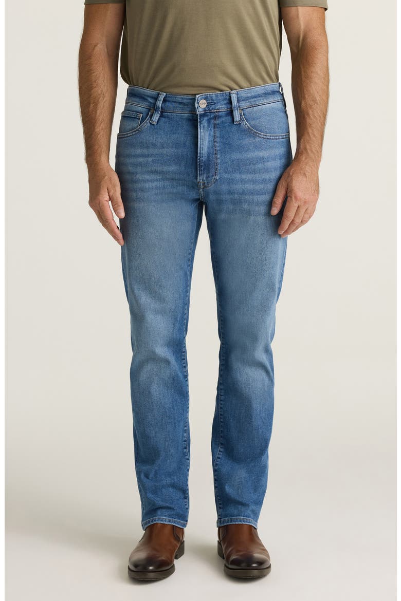 Courage Aqua Aerodenim Straight Leg Jeans, Main, color, AQUA AERODENIM