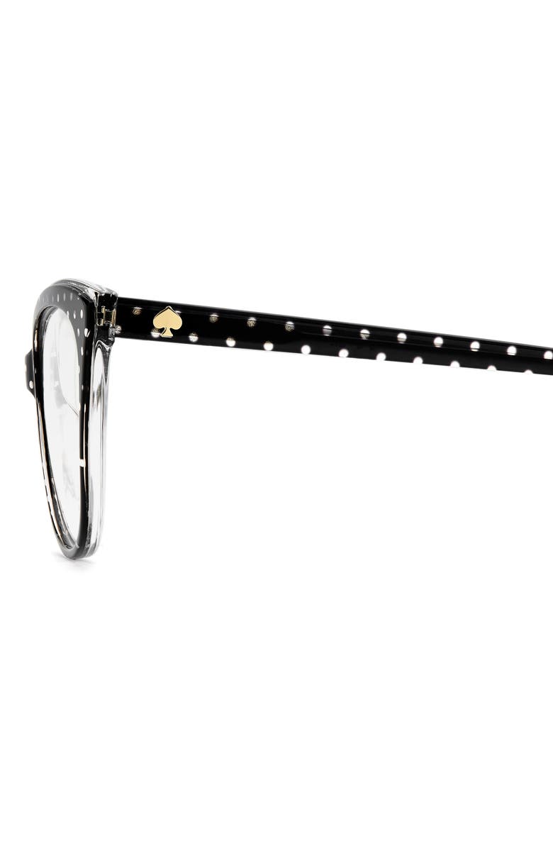 Kate Spade New York kariane 55mm oval reading glasses, Alternate, color, 