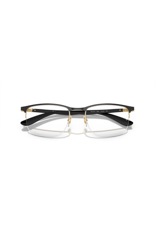 Ray Ban Ray-ban 53mm Irregular Optical Glasses In Black