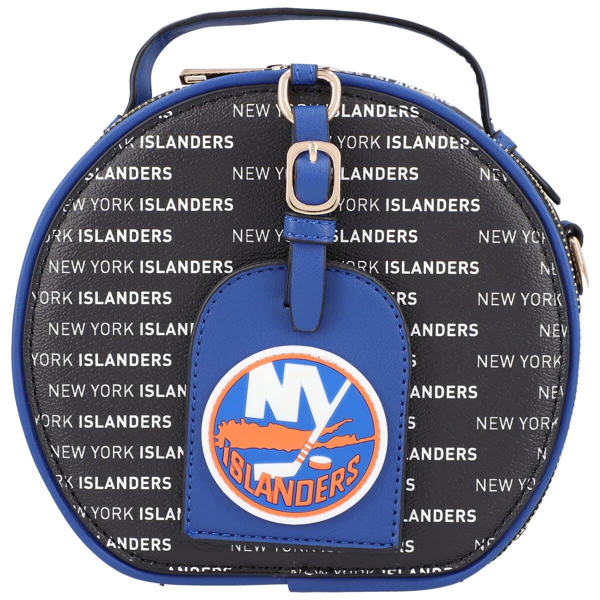 CUCE New York Islanders Repeat Logo Round Bag, Main, color, Black