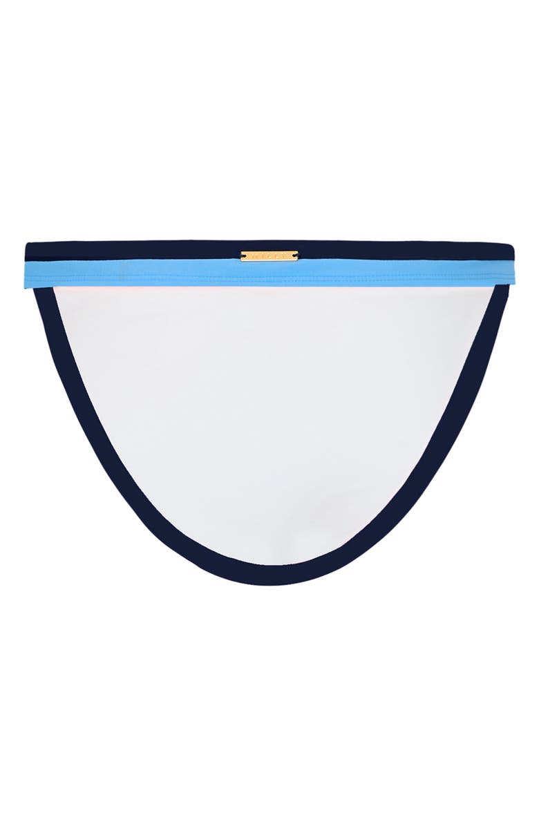 Milly Positano Colorblock Bikini Bottoms, Alternate, color, Navy Multi