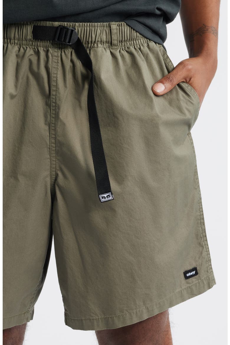 Easy Belted Trail Shorts, Alternate, color, SMOKEY OLIVE FADED WASH