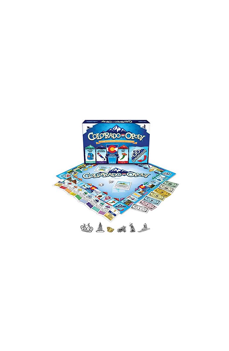 Late for the Sky Coloradoopoly Monopoly Board Game, Main, color, Multicolored