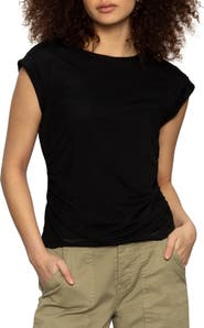 Sanctuary Charisma Cap Sleeve Mesh Top